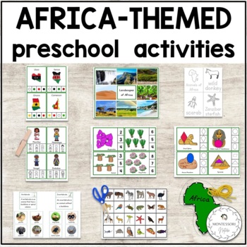 Preview of Africa Hands-on Activities for Preschool - Montessori Inspired