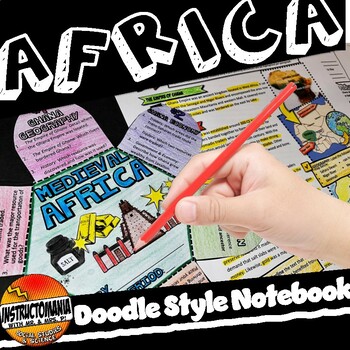 Preview of Africa Interactive Notebook -Snapshot Reading Workbook & Folding Activity