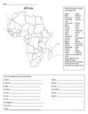 Africa Labeling Map