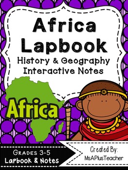 Preview of Africa Lapbook & Interactive Notes