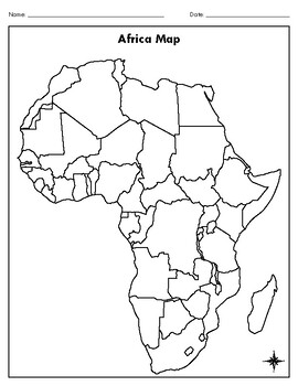 Preview of Africa Map - Blank Map