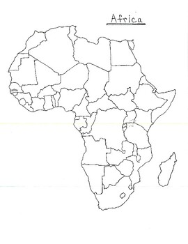 africa map blank pdf