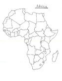Africa Map (Blank & Numbered w/key)