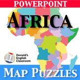 Africa Map Puzzles Regions Countries | PowerPoint | ESL EL