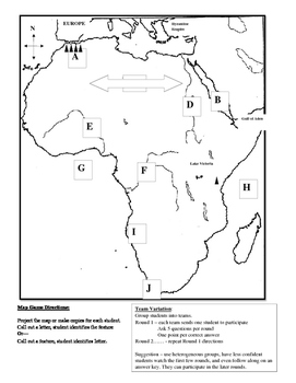 Blank Scramble For Africa Map - Plancha