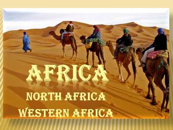 Preview of Africa Countries PowerPoint presentation Political map Egypt distance learning