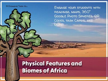 Preview of Africa Geography: Physical Features and Biomes Activity