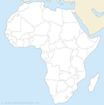 africa map political