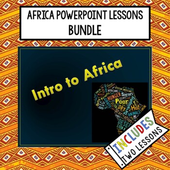 Preview of Africa PowerPoint Lessons Bundle