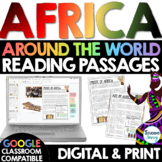 Africa Reading Comprehension Passages Digital Print Activi