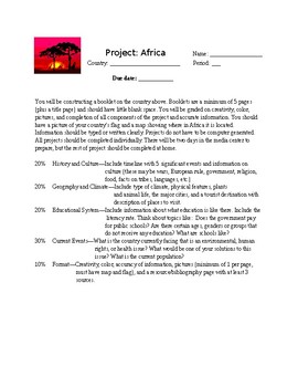 Preview of Africa Research Project