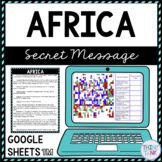 Africa Secret Message Activity for Google Sheets™ | Distan