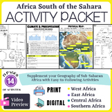Africa South of the Sahara Activity Packet