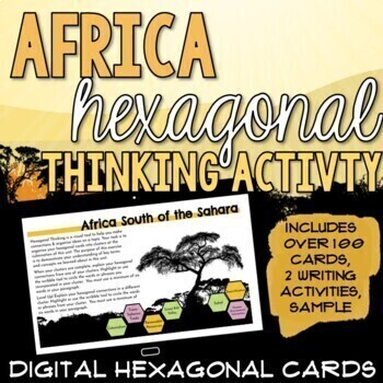 Preview of Africa South of the Sahara Hexagonal Thinking Activity (Digital)