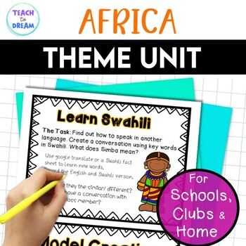 Preview of Africa Unit Activities | Cooperative Learning | Tasks and Research