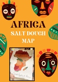 Africa Topographic/Thematic (Climate) Map Salt Dough Project
