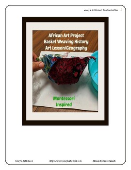Preview of Africa Tribal Baskets Art project Montessori Grade Pre-K to 3rd grade