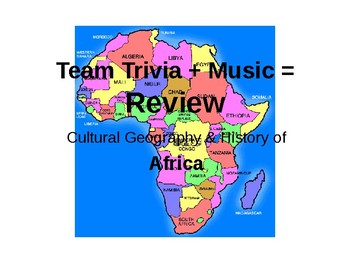 Preview of Africa Trivia Review Game