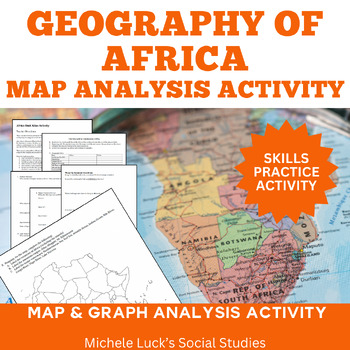 Preview of Africa Unit Atlas Introduction Activity with Mapping and Vocabulary