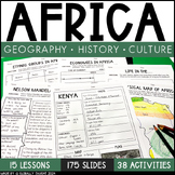 Africa Unit Bundle with Africa Geography, History, Culture