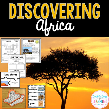 Preview of Continents: Africa Research Unit with PowerPoint