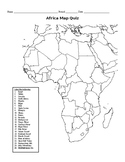 Africa map quiz