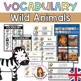 Wild Animals vocabulary. Africa. Literacy centers. Write the Room