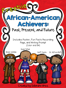 Preview of African-American Achievers-Past, Present, and Future (Freebie)
