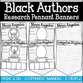 African American Authors Research Pennant Banner Project B