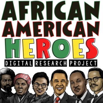 Preview of African American Biography Research Project | Black History | Google Slides