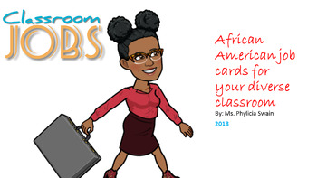 Preview of African American Bitmoji Classroom Jobs