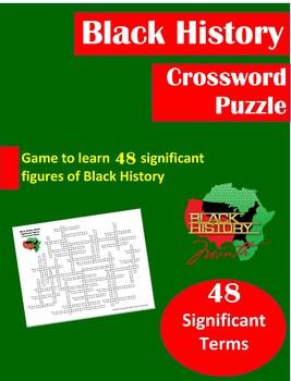 Preview of African American Black History Game Activity_Crossword Puzzle