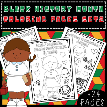 Preview of African American Black History Month Coloring Sheet/Black history month coloring