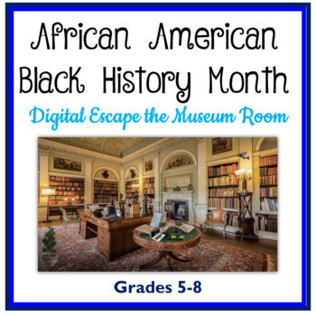 Preview of African American Black History Month Interactive Escape Room & Choice Board