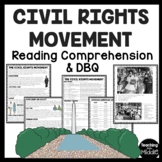 African American Civil Rights Movement Reading Comprehensi