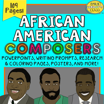 Preview of Famous African American Composers (Black History Month Music Activities)