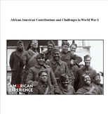 African American Contributions and Challenges in World War I