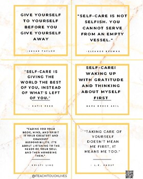 Preview of Educator Self Care