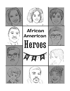 Preview of African American Heroes Coloring Pages