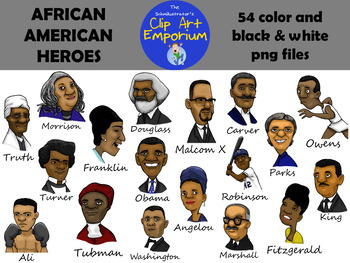 Preview of African American Heroes - The Schmillustrator's Clip Art Emporium