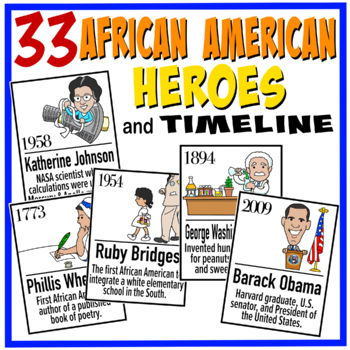 Preview of Black History Timeline / African American Heroes