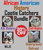 African American History Activities - Cootie Catchers Bundle