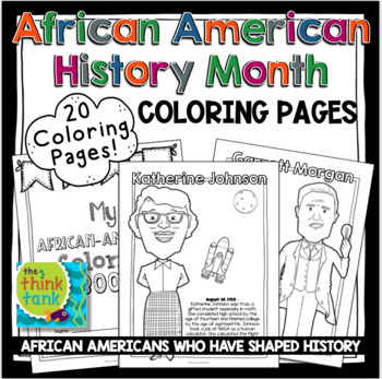 Preview of African American History Month Coloring Pages | Black History