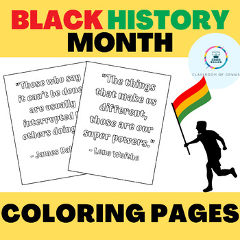 Preview of African American History Month Coloring Pages | Black History Coloring Sheets