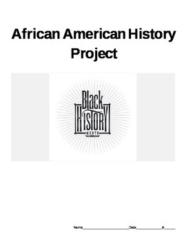 Preview of African American History Biography Project
