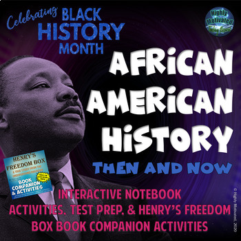 Preview of African American History Interactive Notebook Activities with Test Prep Passage