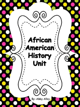 Preview of African American History Unit
