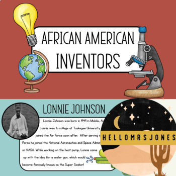 Preview of African American Inventors (15 Mini Biographies & Reading Graphic Organizers)