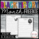 Black History Month FREEBIE | Distance Learning