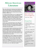 African-American Literature Syllabus | High School English